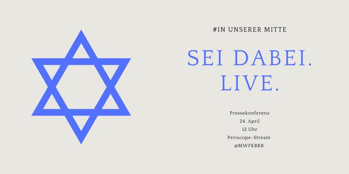 Video zu Pressekonferenz des MWFK Brandenburg zum Synagogenneubau